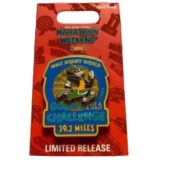 Walt Disney World 2019 Marathon Goofy Race and a Half Challenge Limited Pin - Picture 2 of 3